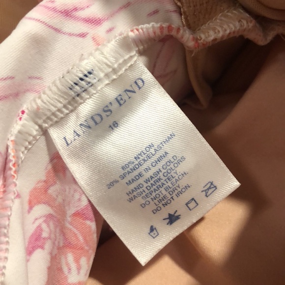 Lands’ End Paisley Tankini Size 16 Like New - Picture 6 of 7